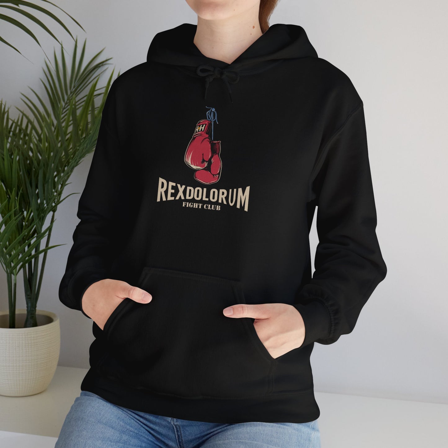 Hooded Sweatshirt - Rex Dolorum Fight Club Design