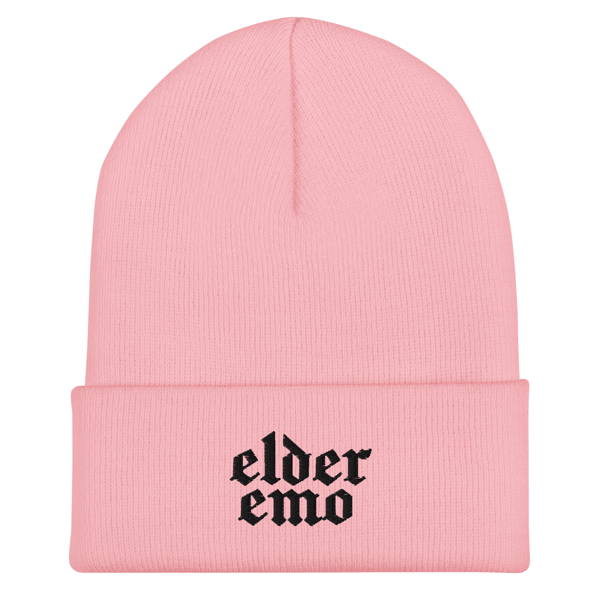 Elder Emo Embroidered Beanie