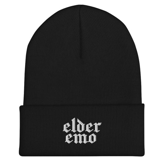 Elder Emo Embroidered Beanie